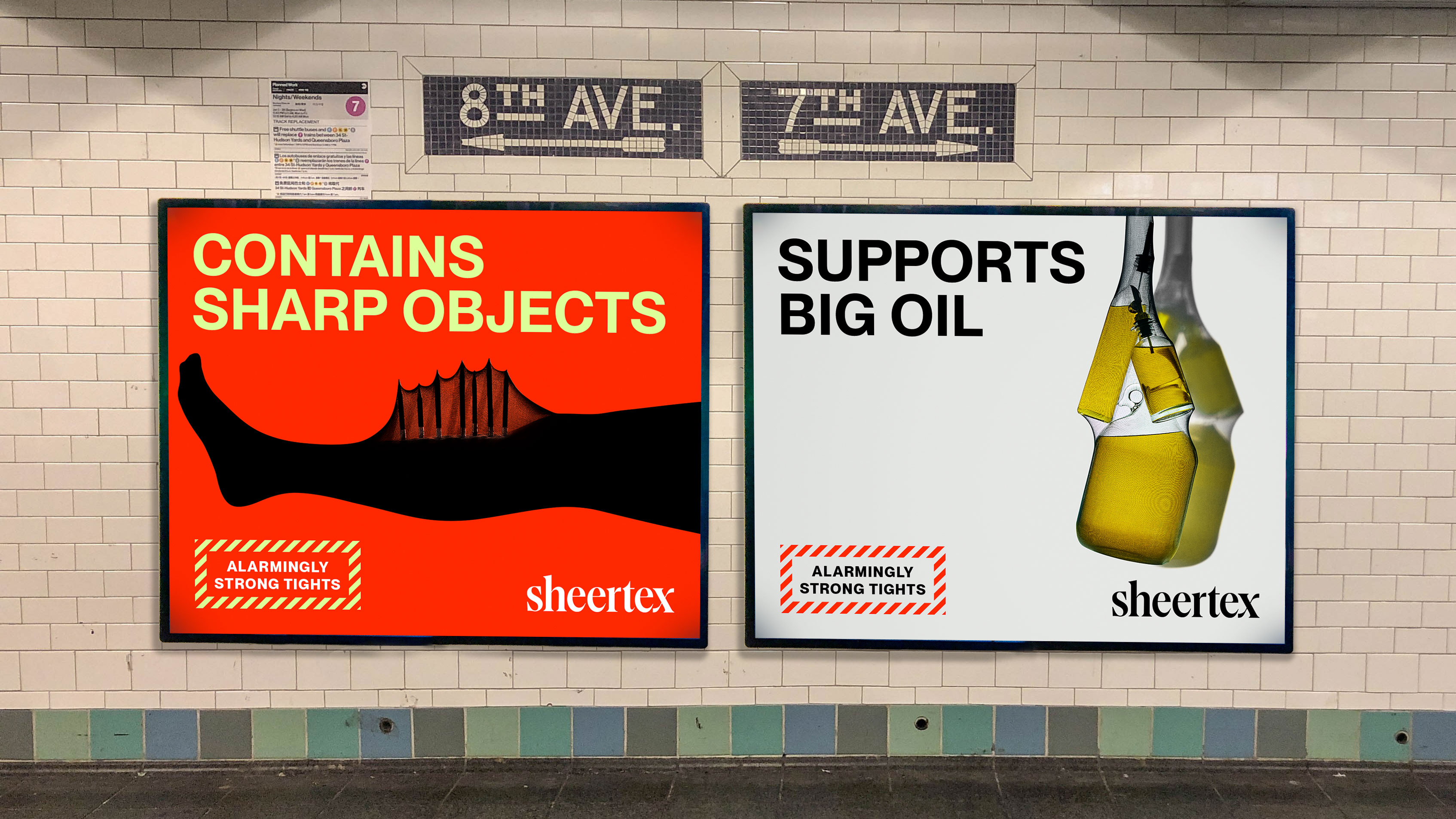 Sheertex's first outdoor ads use provocative dual meanings Ad Age